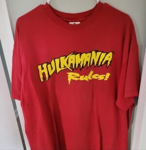 Vintage Hulkamania Rules T-shirt